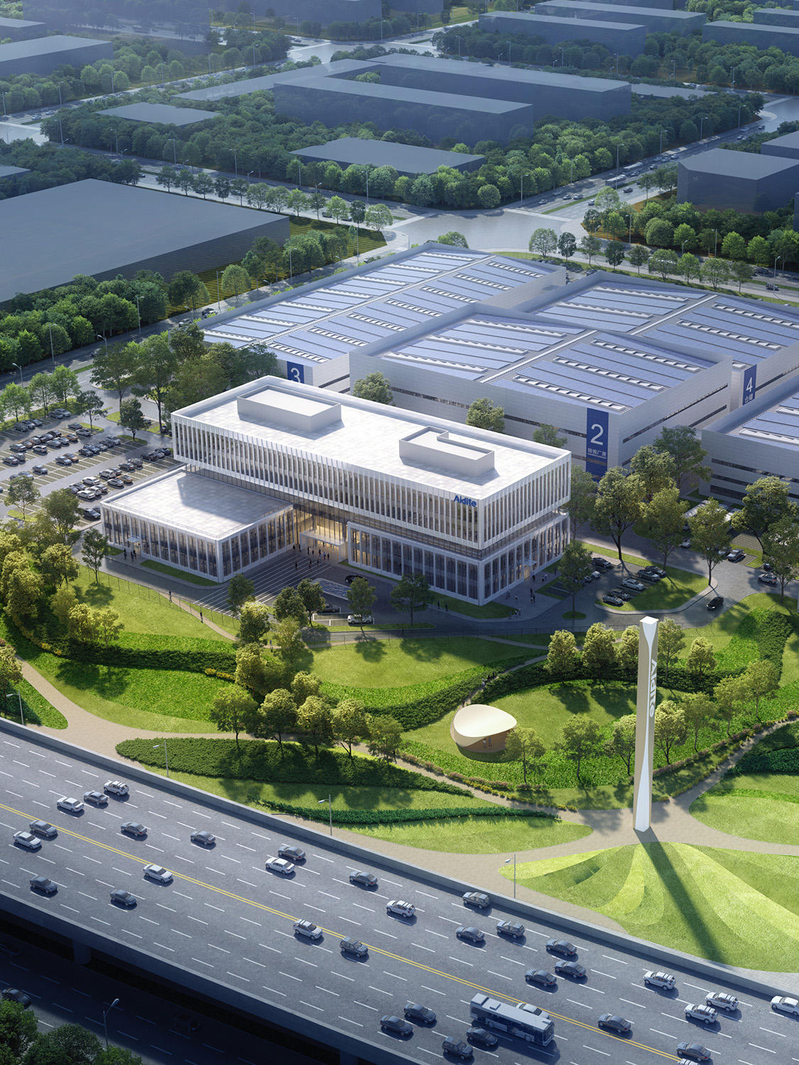 Aidite campus in Qinhuangdao, China